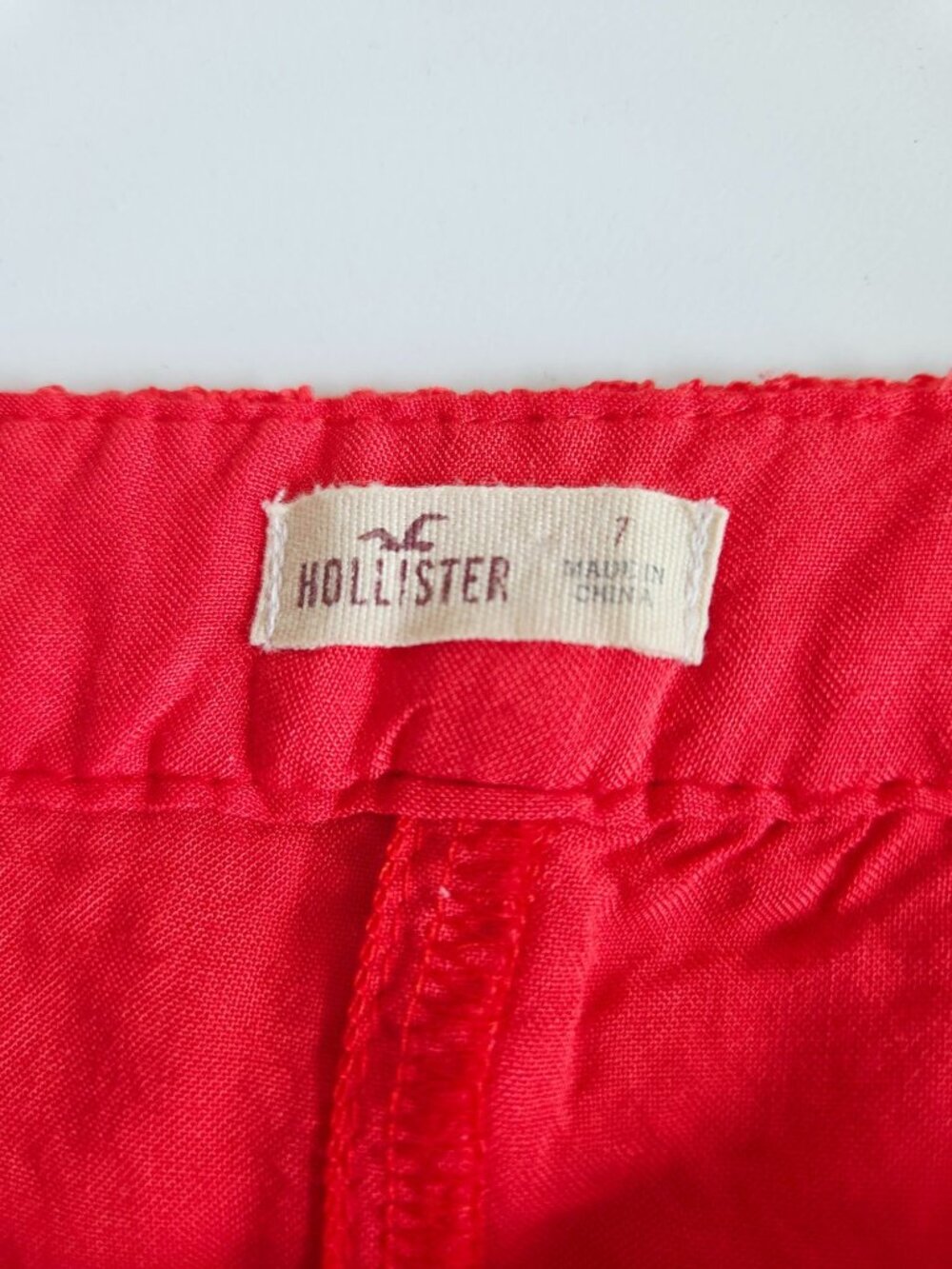 Hollister Lace Mini Skirt Size 7 Teen Women's Red A Line California Casual - Picture 3 of 12